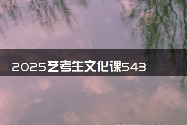 2025艺考生文化课543分能上宁夏大学吗