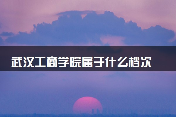 武汉工商学院属于什么档次 学校好不好