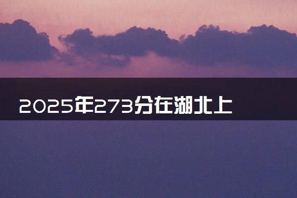 2025年273分在湖北上什么大学好 近三年录取分数线是多少