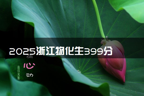 2025浙江物化生399分左右能上什么大学 可以报考的院校名单