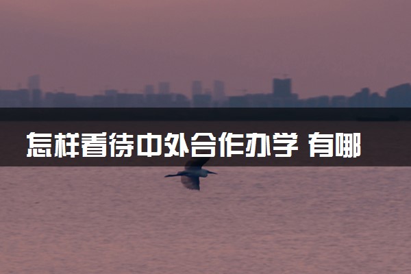 怎样看待中外合作办学 有哪些利弊