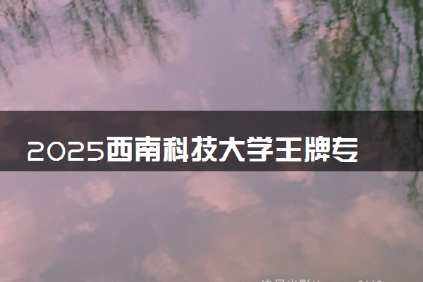 2025西南科技大学王牌专业有哪些 最好的专业是什么