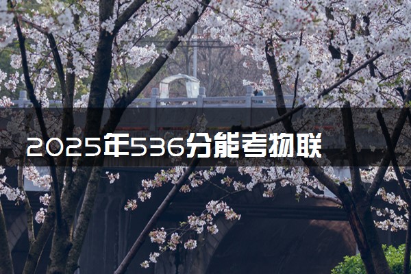 2025年536分能考物联网工程专业吗 536分物联网工程专业大学推荐