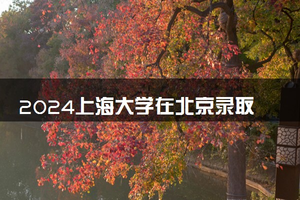 2024上海大学在北京录取分数线 各专业分数及位次