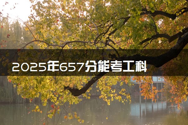2025年657分能考工科试验班专业吗 657分工科试验班专业大学推荐