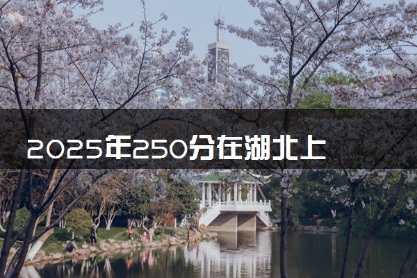 2025年250分在湖北上什么大学好 近三年录取分数线是多少