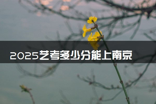 2025艺考多少分能上南京体育学院 最低分数线是多少