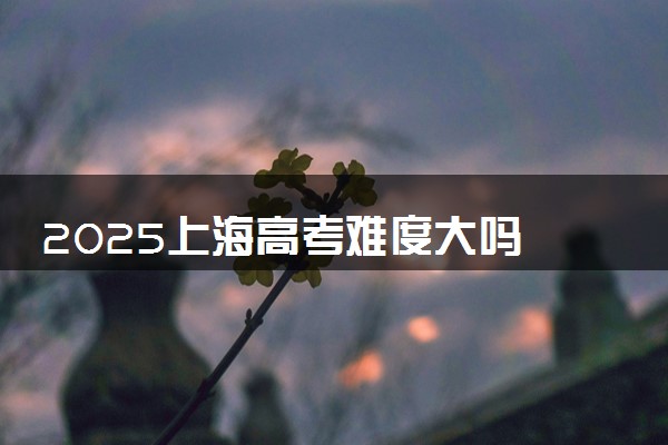 2025上海高考难度大吗 全国排名第几