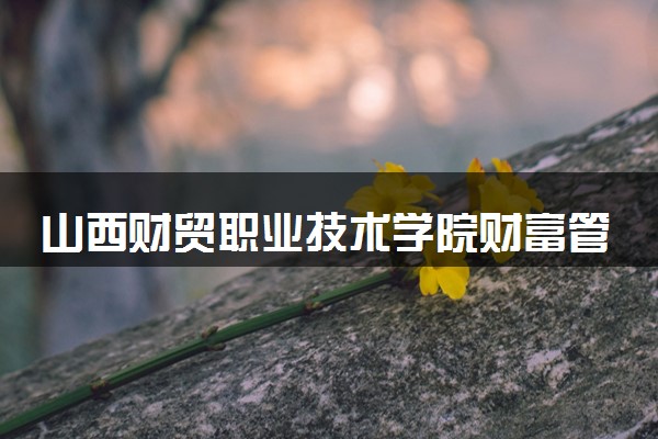 山西财贸职业技术学院财富管理专业怎么样 录取分数线多少