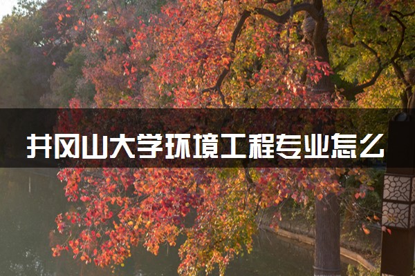 井冈山大学环境工程专业怎么样 录取分数线多少