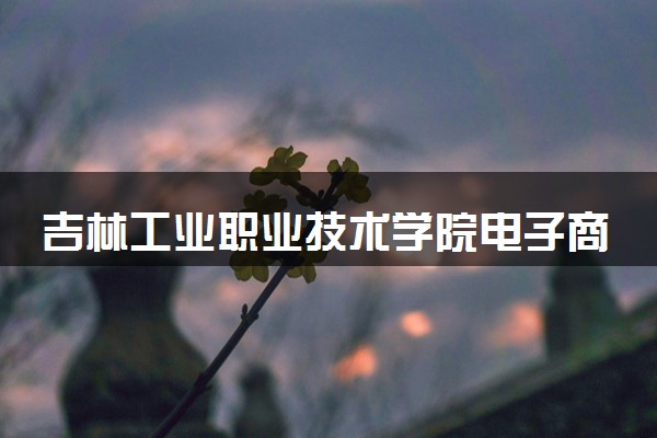 吉林工业职业技术学院电子商务专业怎么样 录取分数线多少