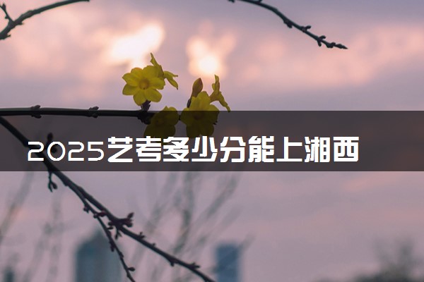 2025艺考多少分能上湘西民族职业技术学院 最低分数线是多少