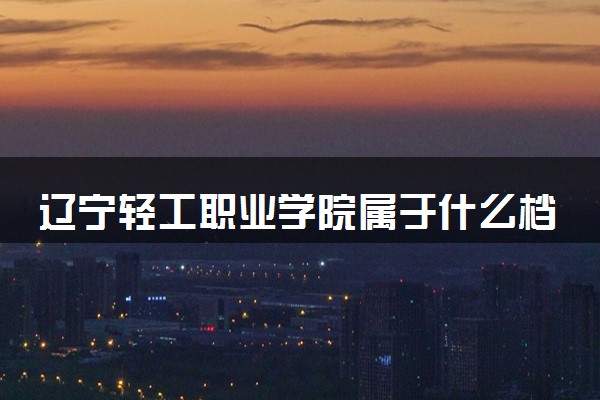 辽宁轻工职业学院属于什么档次 学校好不好