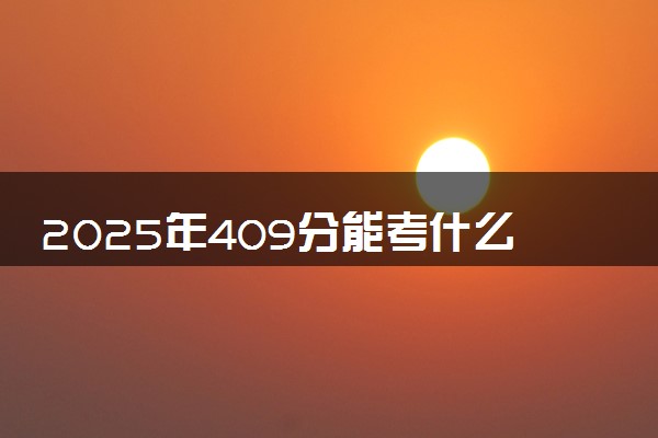 2025年409分能考什么政法类大学 哪些大学值得报