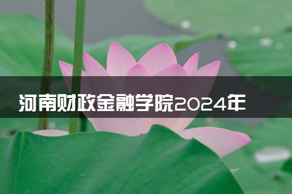 河南财政金融学院2024年各省录取分数线 多少分能考上