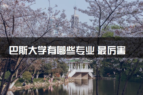 巴斯大学有哪些专业 最厉害三个专业是什么
