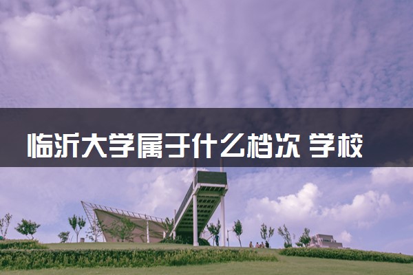 临沂大学属于什么档次 学校好不好
