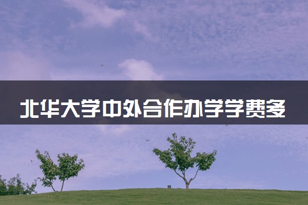 北华大学中外合作办学学费多少 资助政策有哪些