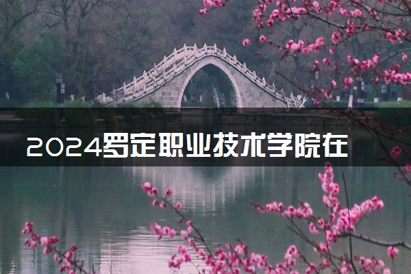 2024罗定职业技术学院在河北录取分数线 各专业分数及位次