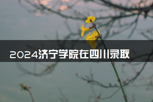 2024济宁学院在四川录取分数线 各专业分数及位次