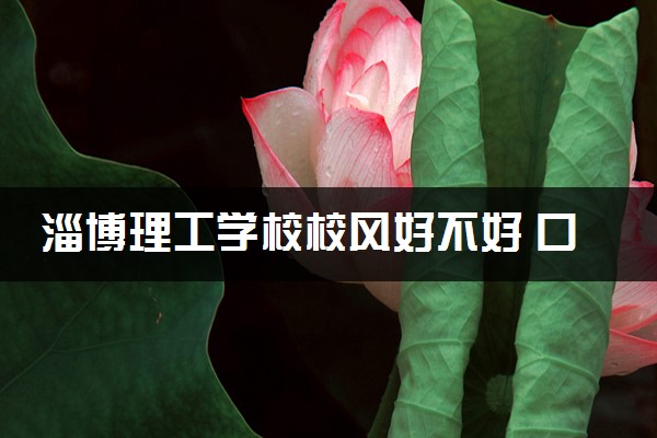 淄博理工学校校风好不好 口碑怎么样