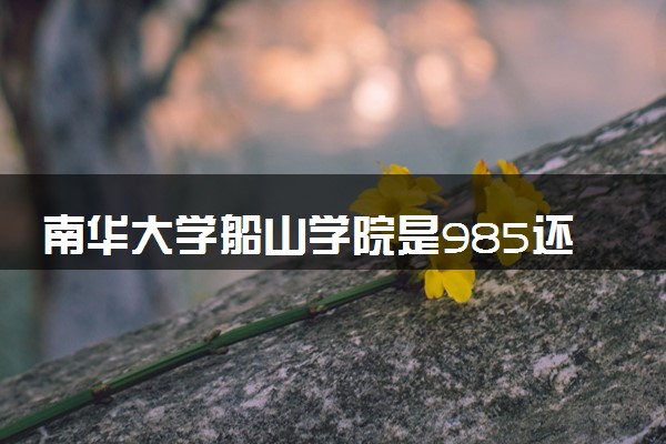 南华大学船山学院是985还是211 含金量怎么样