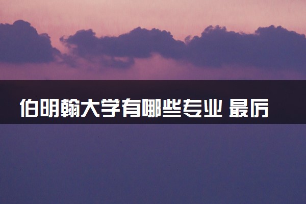 伯明翰大学有哪些专业 最厉害三个专业是什么