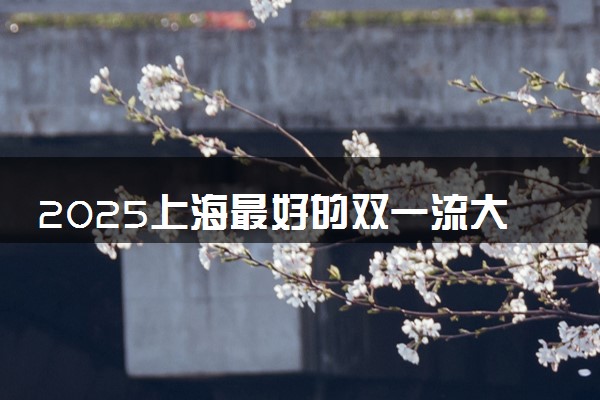 2025上海最好的双一流大学排名 全国第几名
