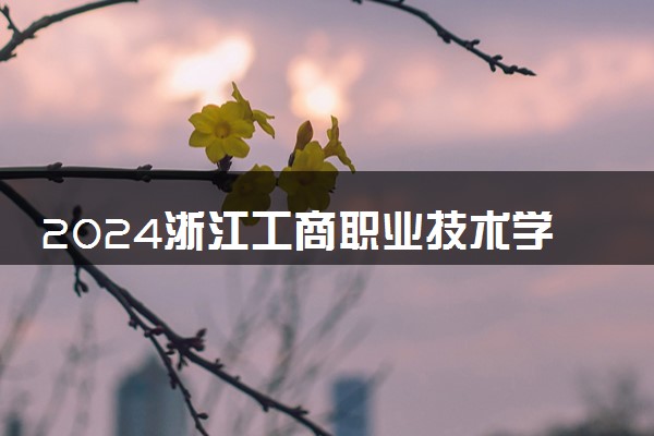 2024浙江工商职业技术学院在广西录取分数线 各专业分数及位次