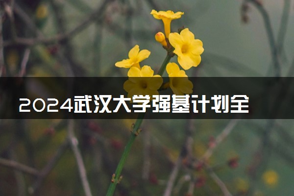 2024武汉大学强基计划全国各省入围分数线汇总