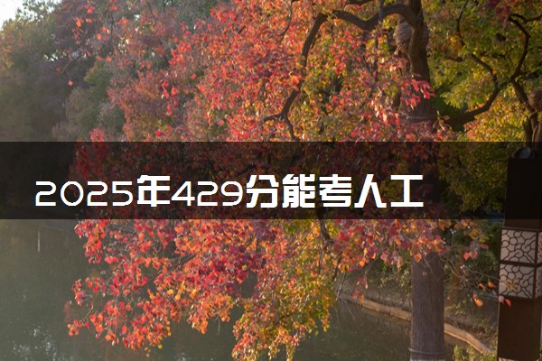 2025年429分能考人工智能技术应用专业吗 429分人工智能技术应用专业大学推荐