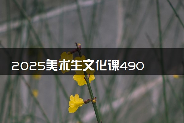 2025美术生文化课490分能上河北科技师范学院吗