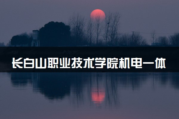 长白山职业技术学院机电一体化技术专业怎么样 录取分数线多少