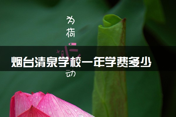 烟台清泉学校一年学费多少