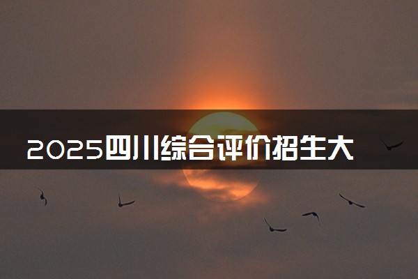 2025四川综合评价招生大学名单 有哪些专业