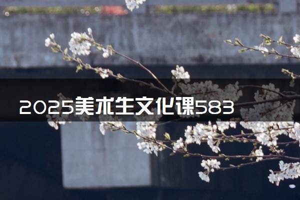 2025美术生文化课583分能上重庆邮电大学吗