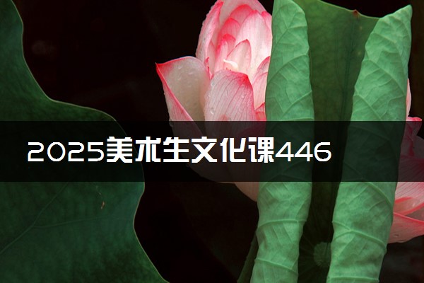 2025美术生文化课446分能上邢台学院吗