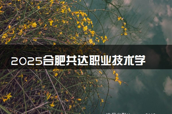 2025合肥共达职业技术学院王牌专业有哪些 最好的专业是什么