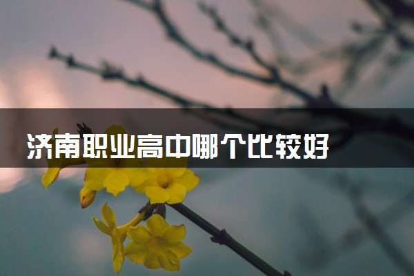 济南职业高中哪个比较好