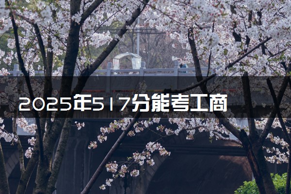 2025年517分能考工商管理专业吗 517分工商管理专业大学推荐