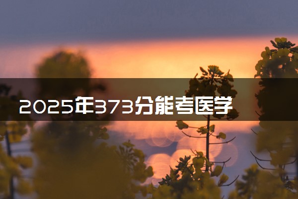 2025年373分能考医学影像技术专业吗 373分医学影像技术专业大学推荐
