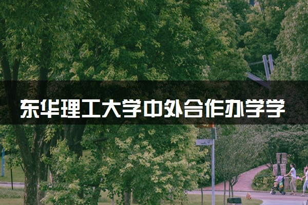 东华理工大学中外合作办学学费多少 住宿费多少