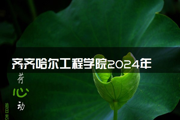 齐齐哈尔工程学院2024年各省录取分数线 多少分能考上