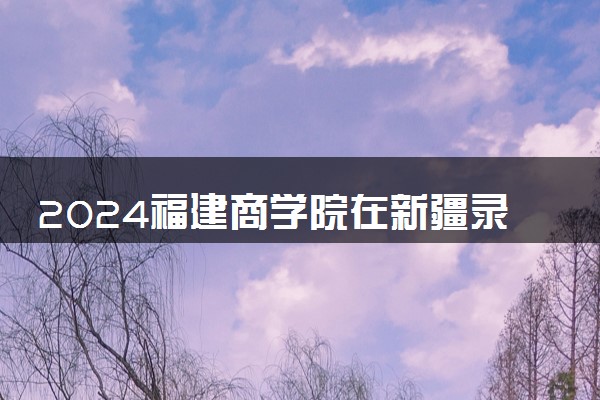 2024福建商学院在新疆录取分数线 各专业分数及位次