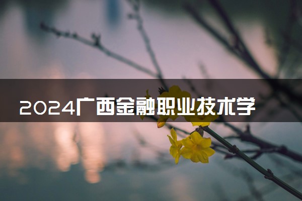 2024广西金融职业技术学院在江西录取分数线 各专业分数及位次