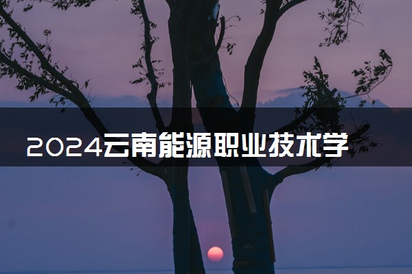 2024云南能源职业技术学院各省录取分数线是多少 最低分及位次