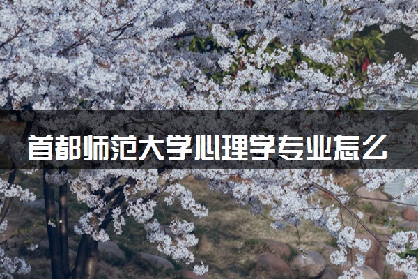 首都师范大学心理学专业怎么样 录取分数线多少