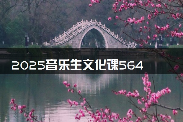 2025音乐生文化课564分能上华中师范大学吗