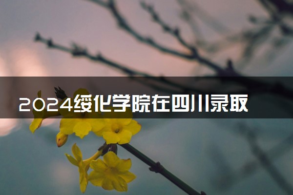 2024绥化学院在四川录取分数线 各专业分数及位次