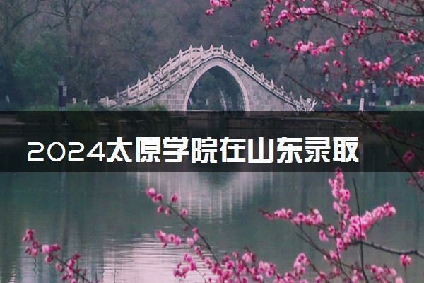 2024太原学院在山东录取分数线 各专业分数及位次